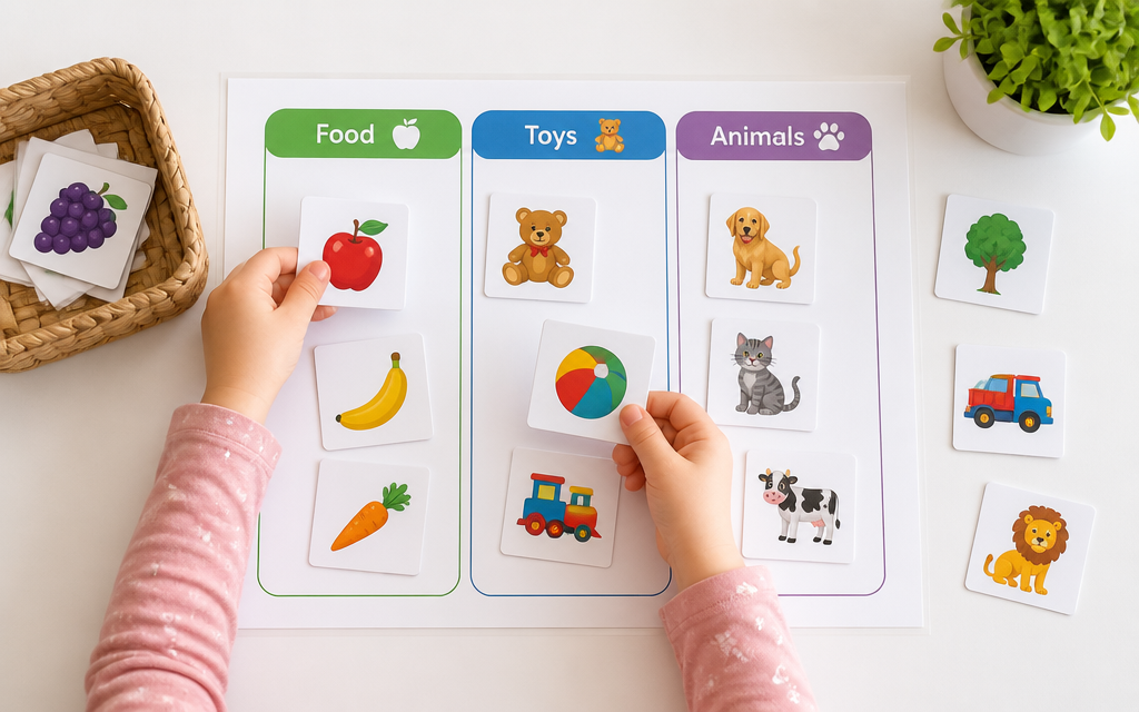 Sorting & Matching printable materials